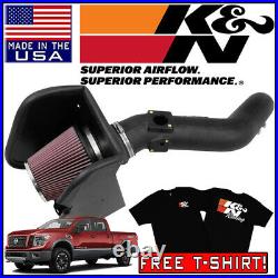 K&N AirCharger Cold Air Intake System fits 2016-2018 Nissan Titan XD 5.0L V8