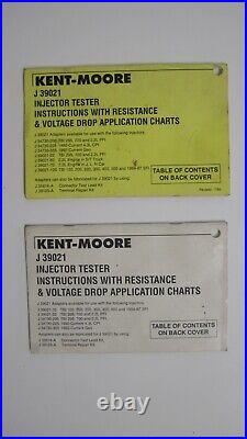 Kent-Moore J-34730-E GM Port Fuel Injection Diagnostic Test Kit Incomplete