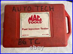 MAC TOOLS Master Fuel Injection Test Set FIT1100MS / FIT 1100MS Used Kit