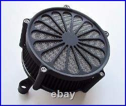 Outlaw Black Ss2 Air Cleaner Filter Kit CV Carb Or Fuel Injection Big Twin