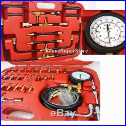 Pro Deluxe Manometer Fuel Injection Pressure Tester Gauge Kit system 0-140 psi
