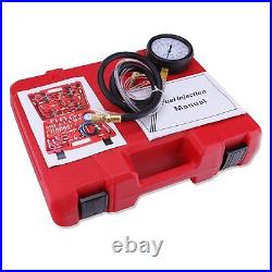 Pro Fuel Injection Pressure Tester Kit Gauge 0-140 PSI