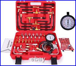 Pro Fuel Injection Pressure Tester Kit with 140 PSI Gauge & Dual Dial Precision Pro Fuel Injection Pressure Tester Kit with 140 PSI Gauge & Dual Dial Precision