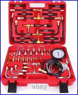 Pro Fuel Injection Pressure Tester Kit with 140 PSI Gauge & Dual Dial Precision Pro Fuel Injection Pressure Tester Kit with 140 PSI Gauge & Dual Dial Precision