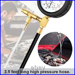 Pro Fuel Injection Pressure Tester Kit with 140 PSI Gauge & Dual Dial Precision Pro Fuel Injection Pressure Tester Kit with 140 PSI Gauge & Dual Dial Precision