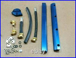 SALE BBK Fuel Rails Billet Aluminum Blue Anodized FOR Mustang 1986-1993 5.0L Kit