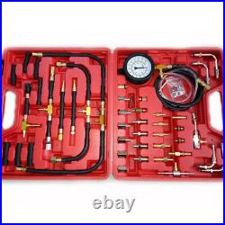 TU-443 Car Truck Fuel Pressure Gauge Engine Injection Pump Tester Kit with Adapter